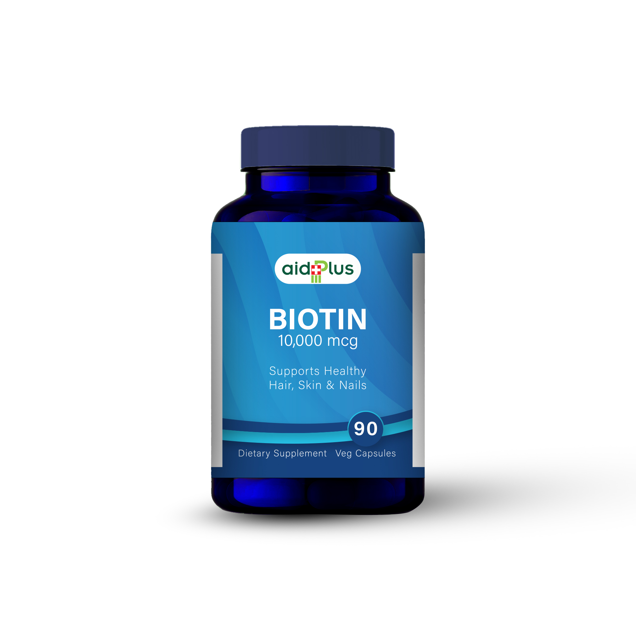 Picture of AID PLUS BIOTIN 10,000 MCG 90's